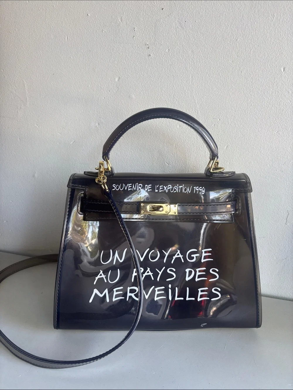 Souvenir De L’exposition Jelly Bag | Retro Transparent Handbag 1998 - Picture 2 of 5